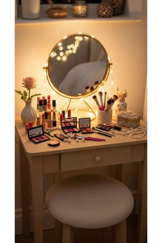 18+ Enchanting Princess Bedroom Ideas for Kids 6 Princess Vanity Corner