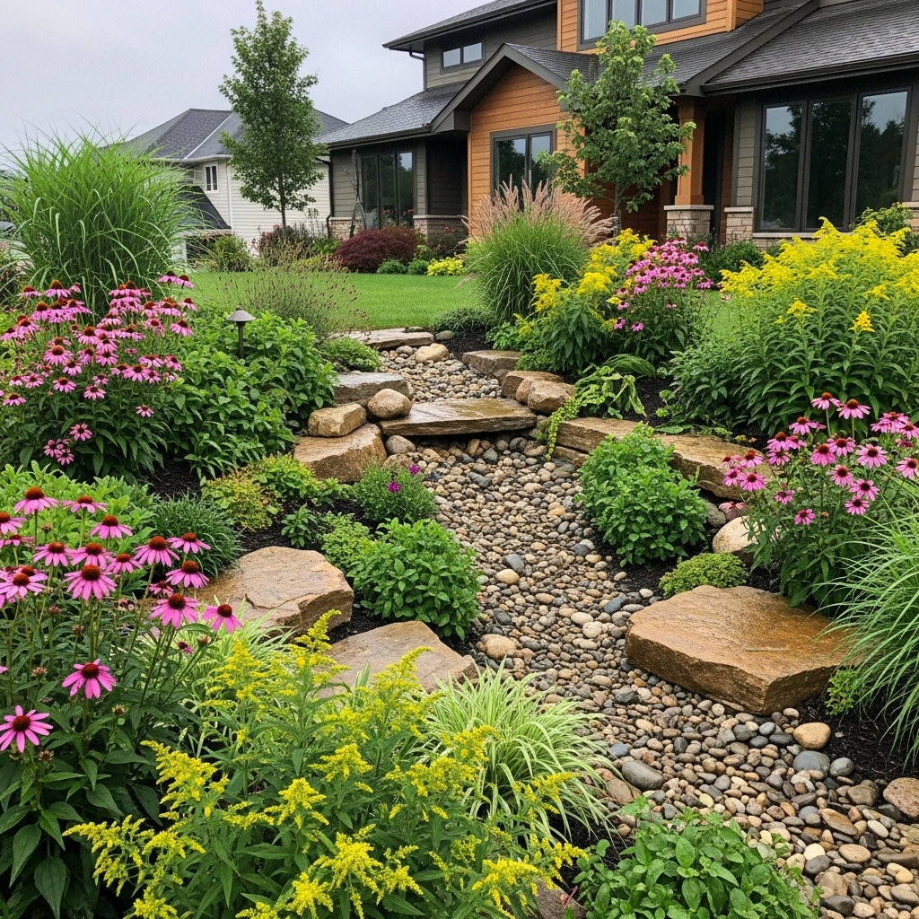 Rain Garden for Beauty and Better Drainage
