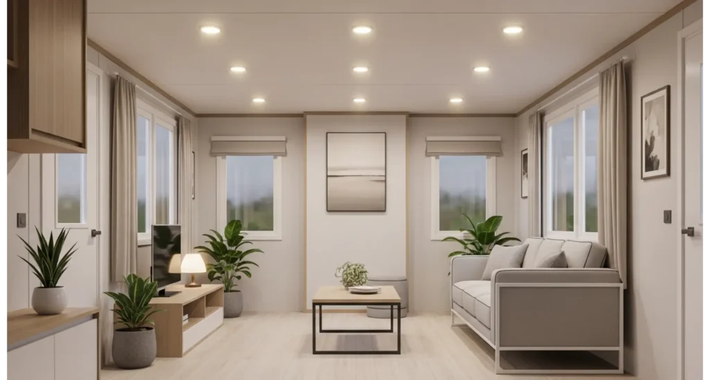 23 Singlewide Mobile Home Ideas That Save Space 16 Recessed Ceiling Lighting Design