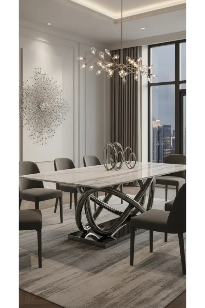 Luxury Dinning Table Ideas For Elegant Homes 23 13 Sculptural Base Dining Table