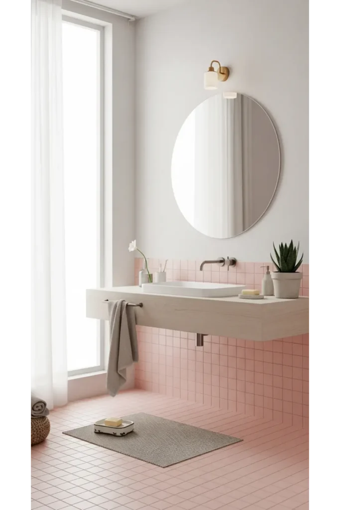Soft Pastel Dreamscape for Cute Bathroom Aesthetics