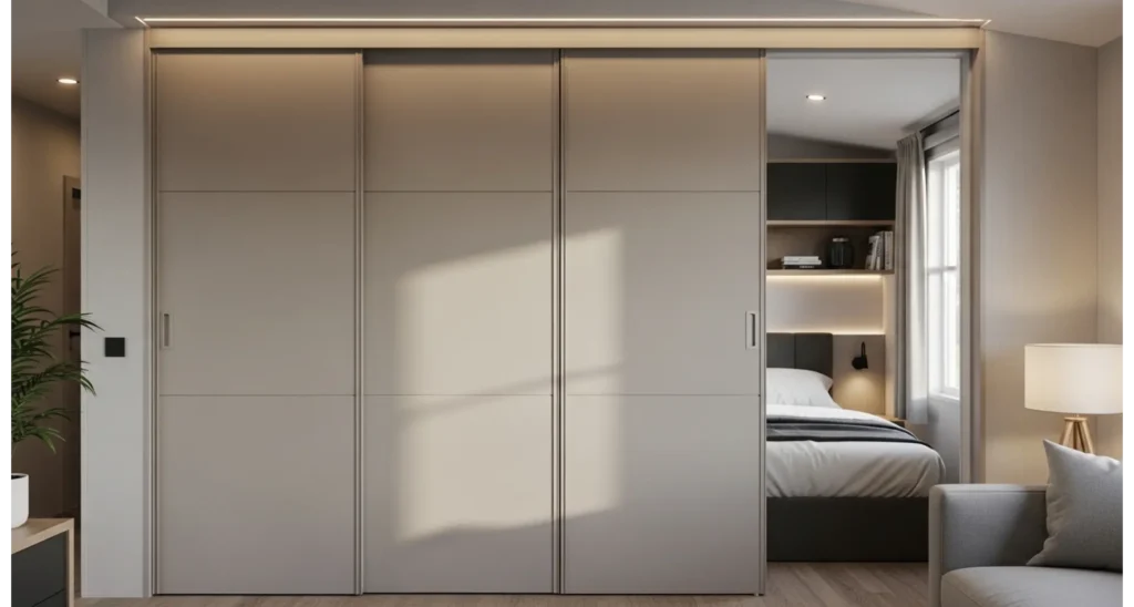 23 Singlewide Mobile Home Ideas That Save Space 6 Space Saving Sliding Panel Doors