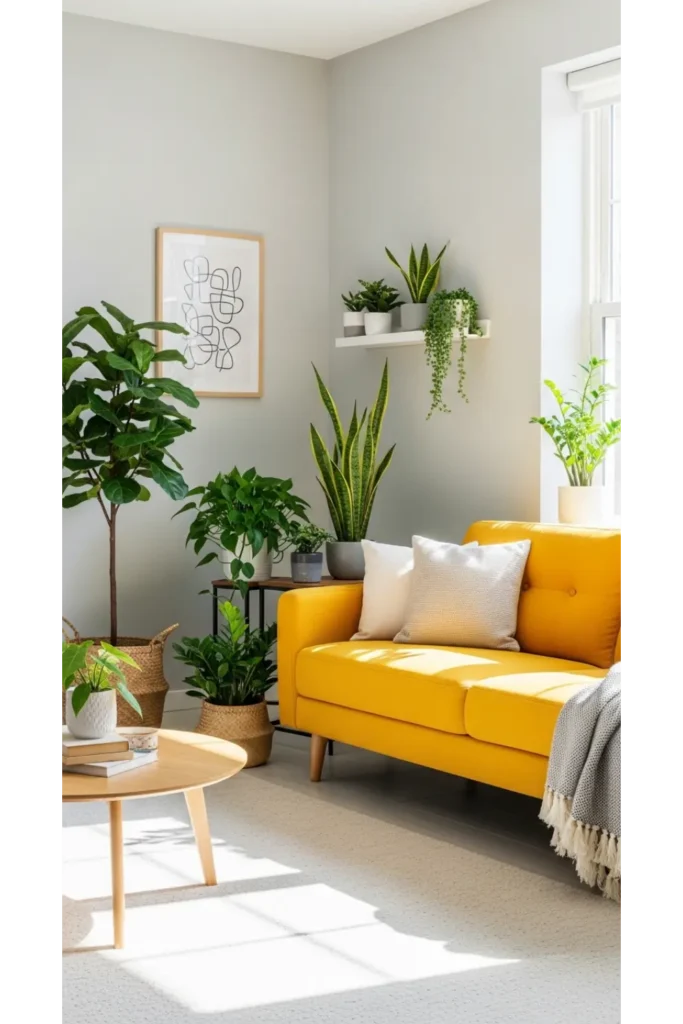 Statement Sofa in a Bright Hue