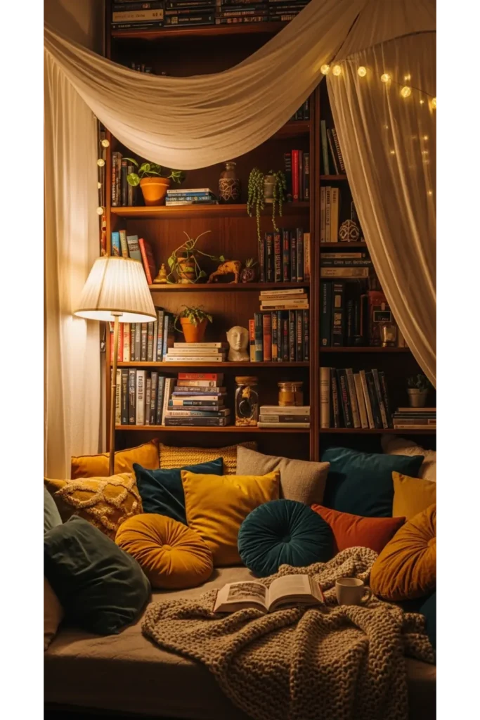 18+ Enchanting Princess Bedroom Ideas for Kids 9 Storybook Reading Nook