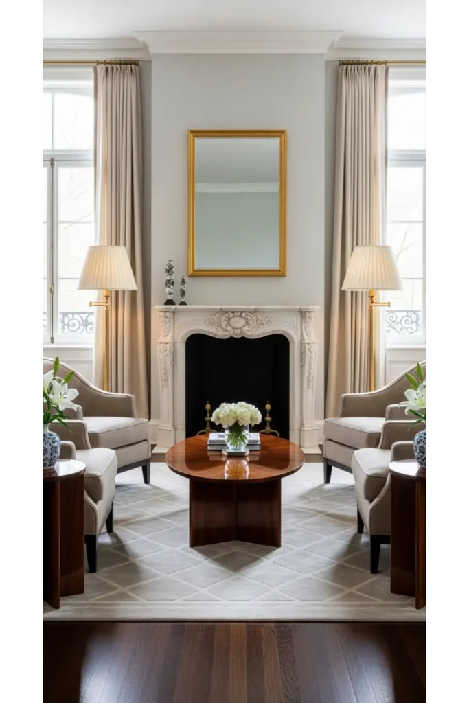 Living Room Furniture Arrangement Ideas 23 Smart Tips 5 Symmetrical Arrangement