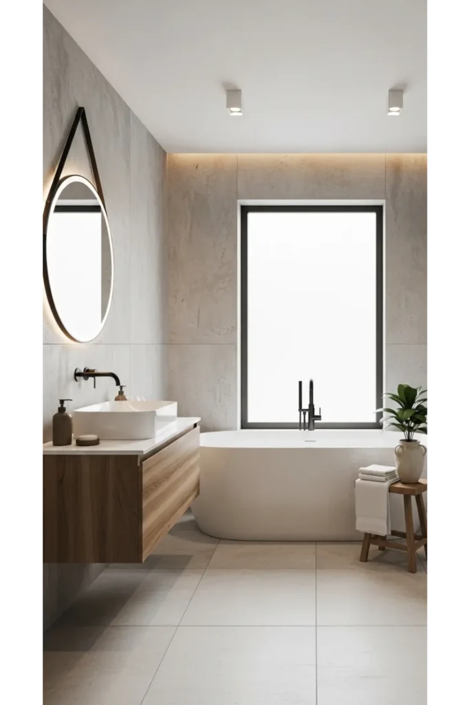 30 Magical Bathroom Ideas to Save Today 15 Textured Wall Finishes