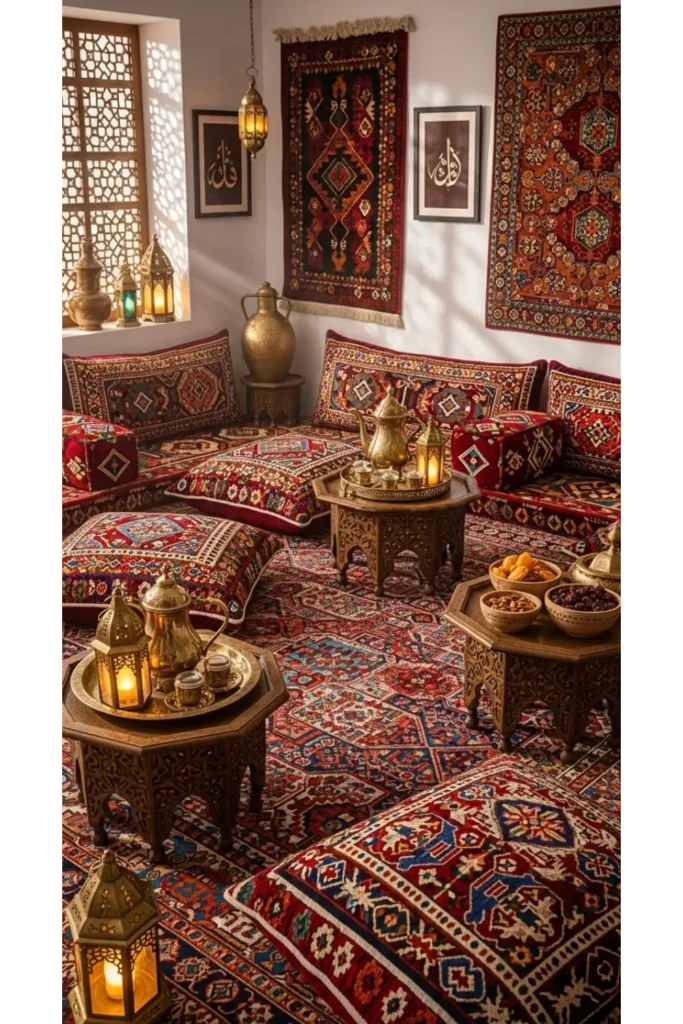 Aesthetic Living Room Decor Without Sofa Ideas 23 14 Traditional Carpet Sitting Area