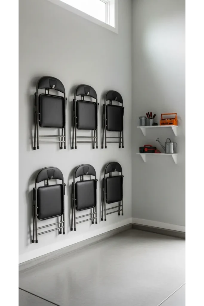  Wall Mounted Folding Chairs Storage