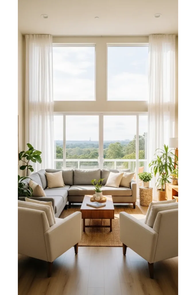 Living Room Furniture Arrangement Ideas 23 Smart Tips 11 Window Facing Layout