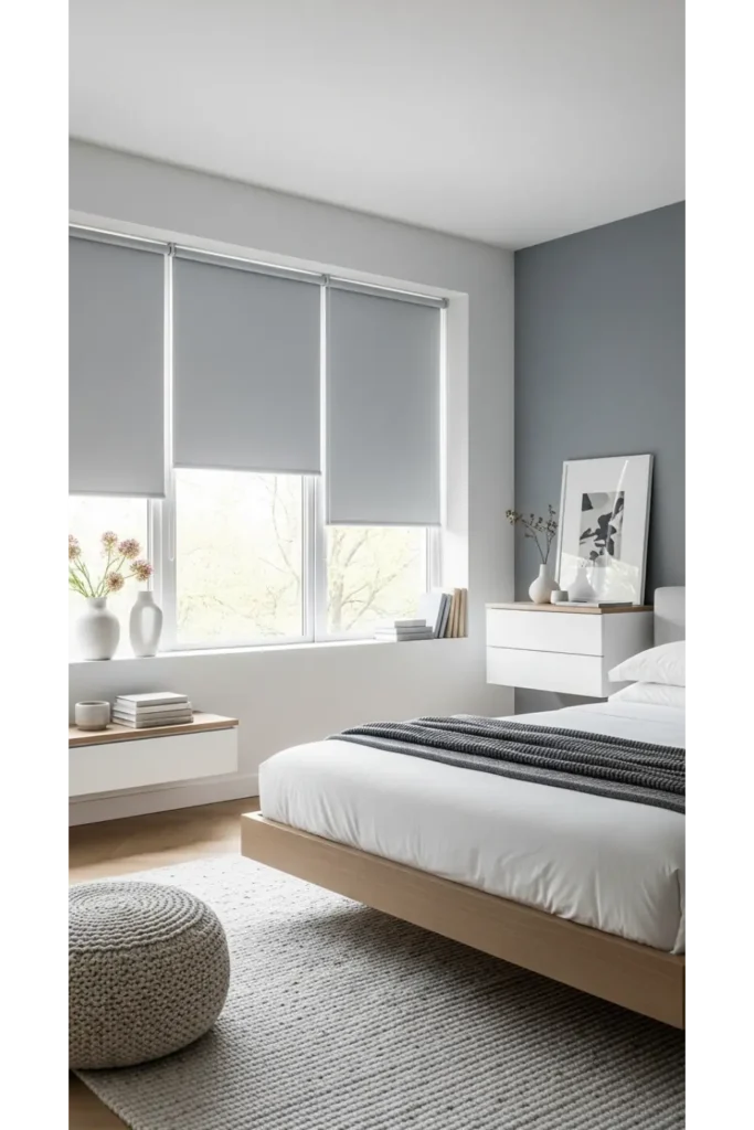 Modern Bedroom Decor Ideas 2026 23 Cozy Upgrades 22 Window Framing with Minimal Blinds