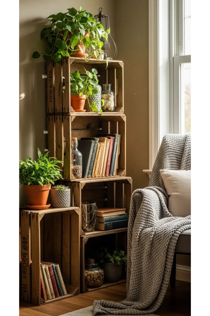 Wooden Crate Storage