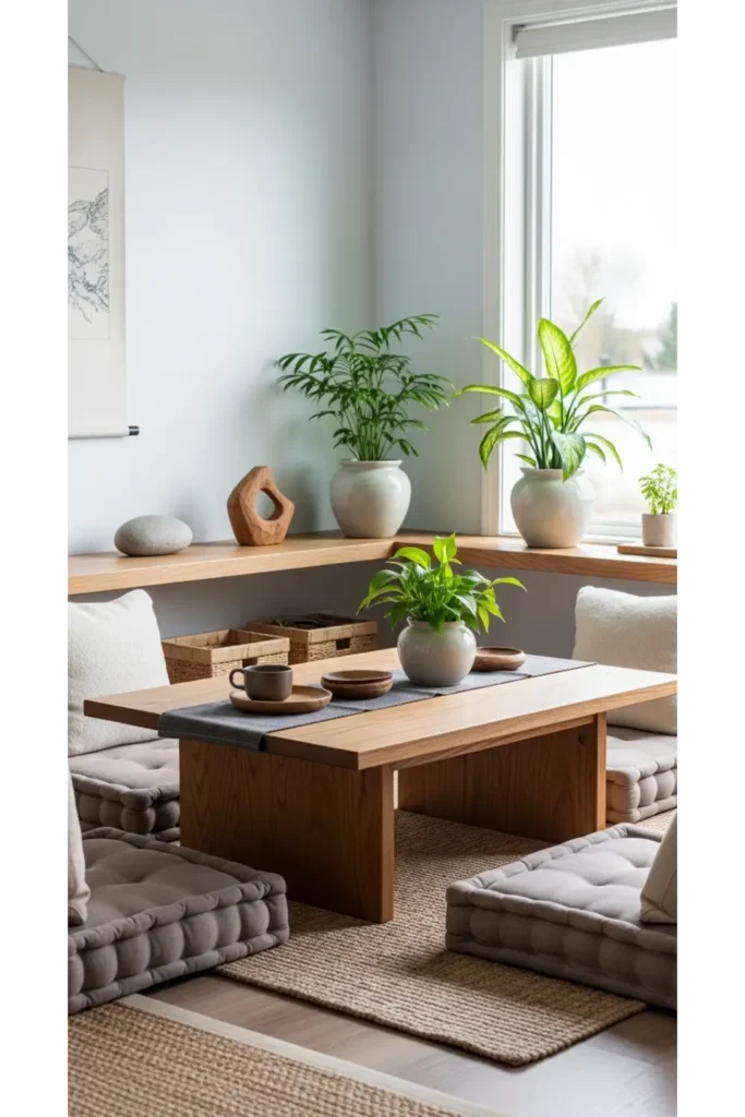 Aesthetic Living Room Decor Without Sofa Ideas 23 20 Zen Inspired Calm Area