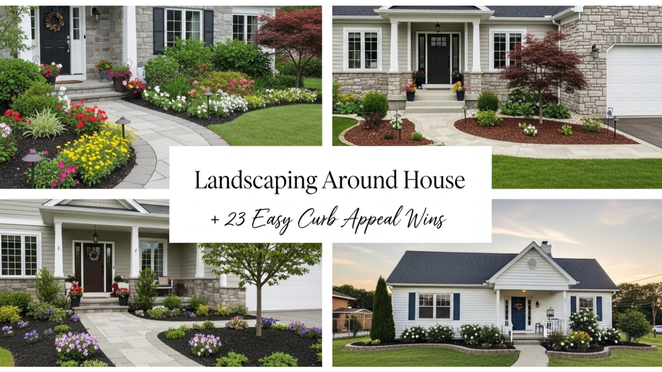 landscaping around house