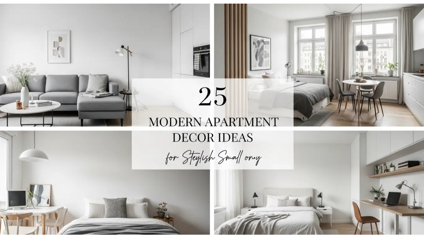 25 Modern Apartment Decor Ideas for Stylish Small Spaces 1 modern apartment decor ideas