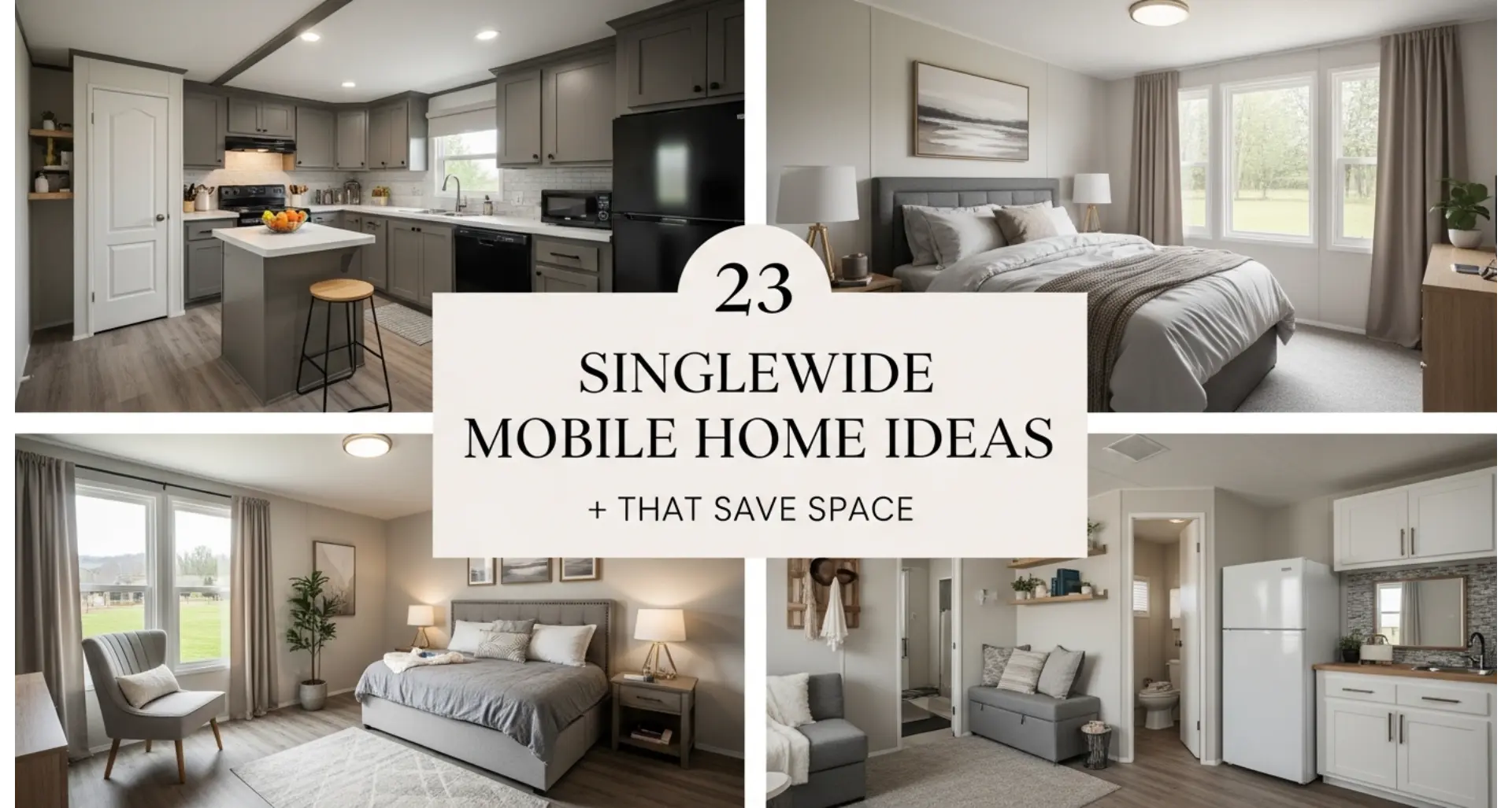 23 Singlewide Mobile Home Ideas That Save Space 1 singlewide mobile home ideas