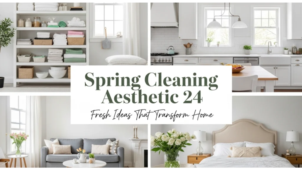 spring cleaning aesthetic
