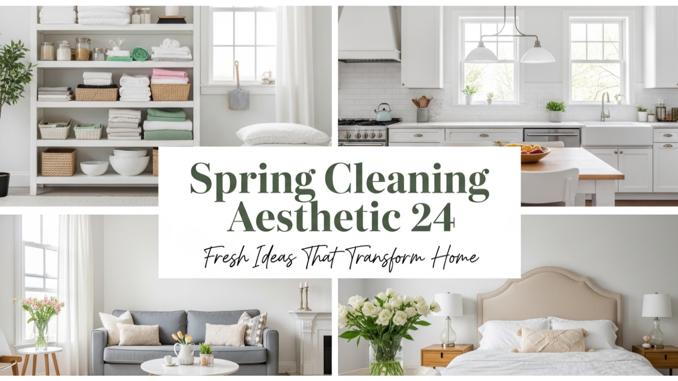 spring cleaning aesthetic